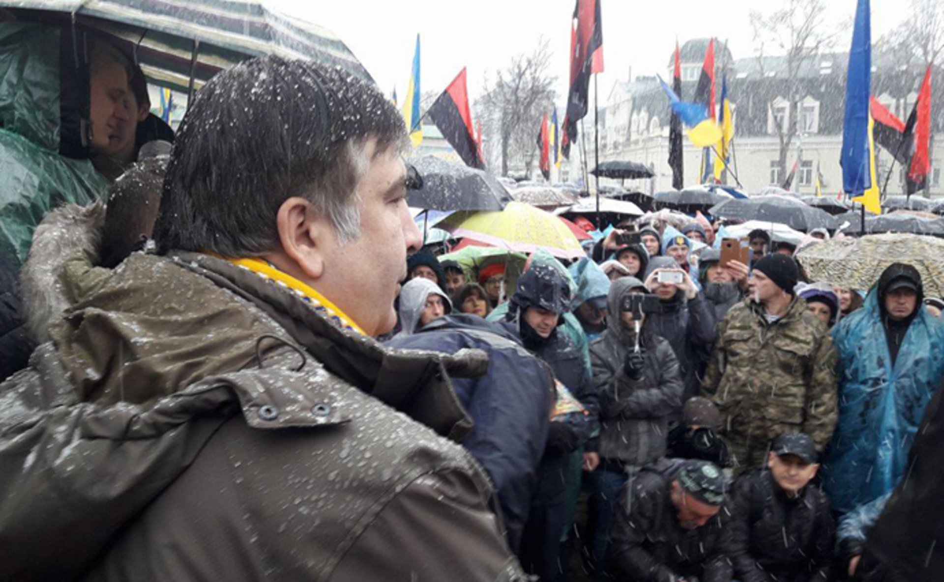 Міхеїл Саакашвілі; "Ми реально намагаємося здійснити переворот, але це переворот свідомості". Фото: "Українська правда"