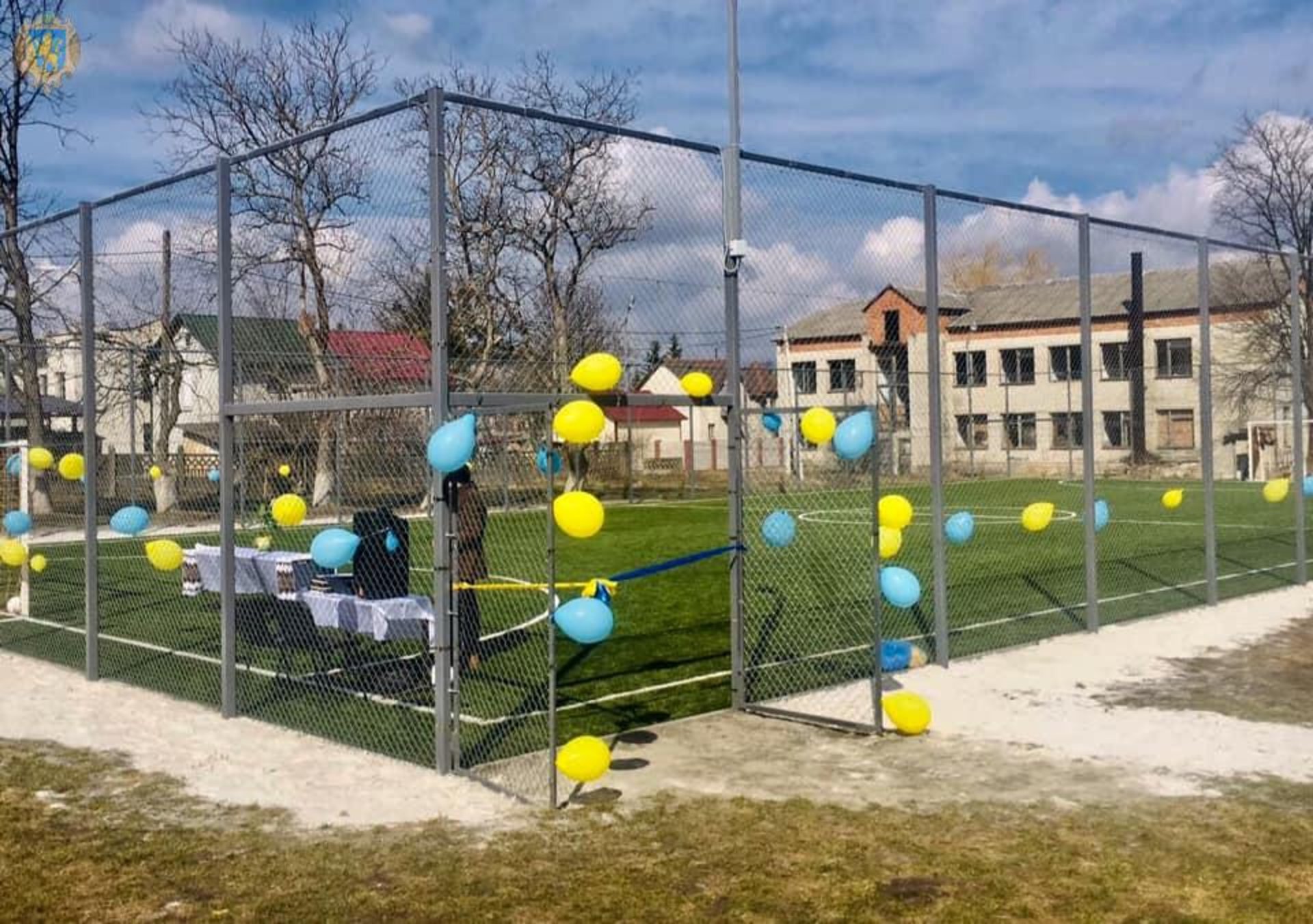 У Підкамені відкрили майданчик зі штучним покриттям