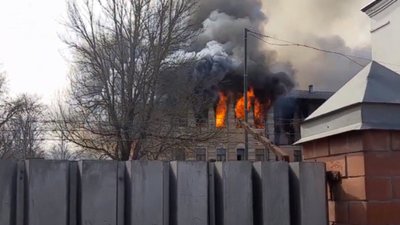 У Росії палав один з головних дослідних інститутів Міноборони (ВІДЕО)