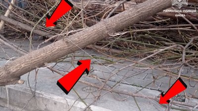 У центрі Києва виявили розтяжку з гранатою (ФОТО)