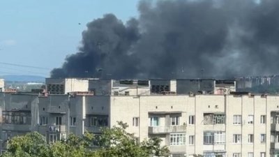 У Львові горіло сміття Садового (ВІДЕО)