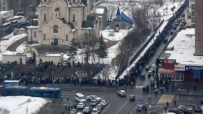 У Москві хоронять Навального (ФОТО, ВІДЕО)