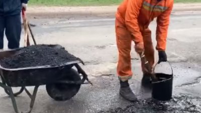 Як на Сокальщині роблять ямковий ремонт (ВІДЕО)