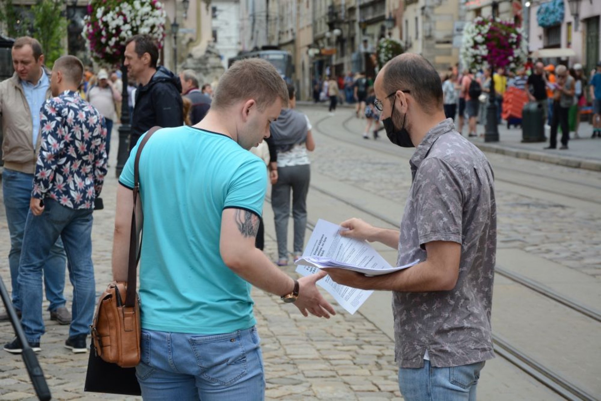 У Львові вшанували річницю початку протестів у Білорусі, фото ЛМР