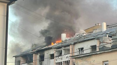 У мережі оприлюднили відео згорілої квартири внаслідок ракетної атаки у Львові