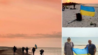 Львівський лікар підняв прапор України за 30 кілометрів від Криму (ФОТО)