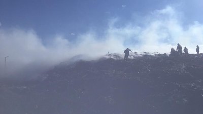 У Новояворівську ліквідували пожежу на сміттєзвалищі