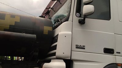 У Новояворівську трапилась аварія за участі фури та бензовоза (ВІДЕО)
