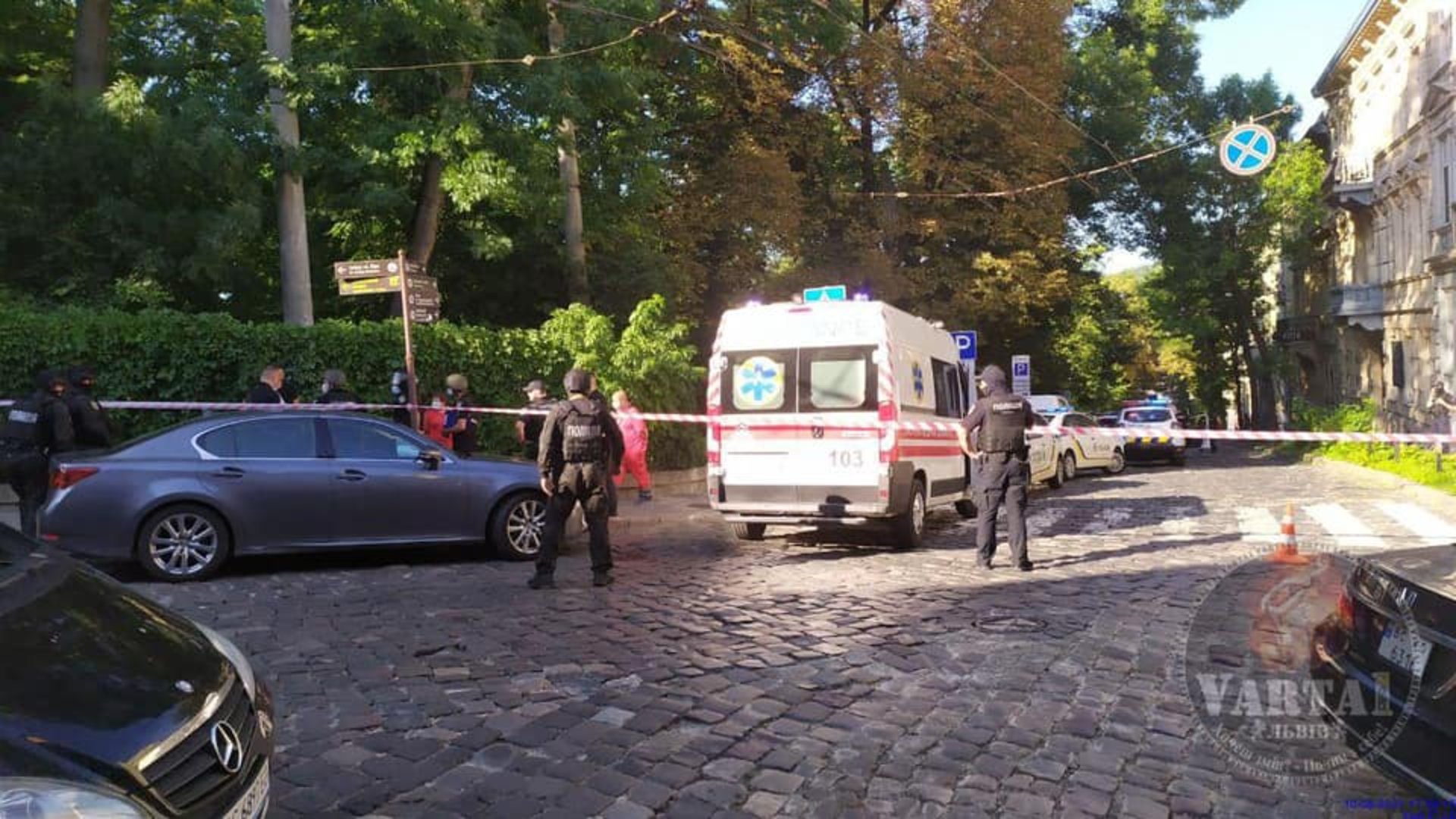 У Львові поліція перекрила вулицю Соломії Крушельницької