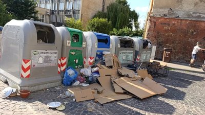 У центрі Львова не вивозять сміття (ФОТО)