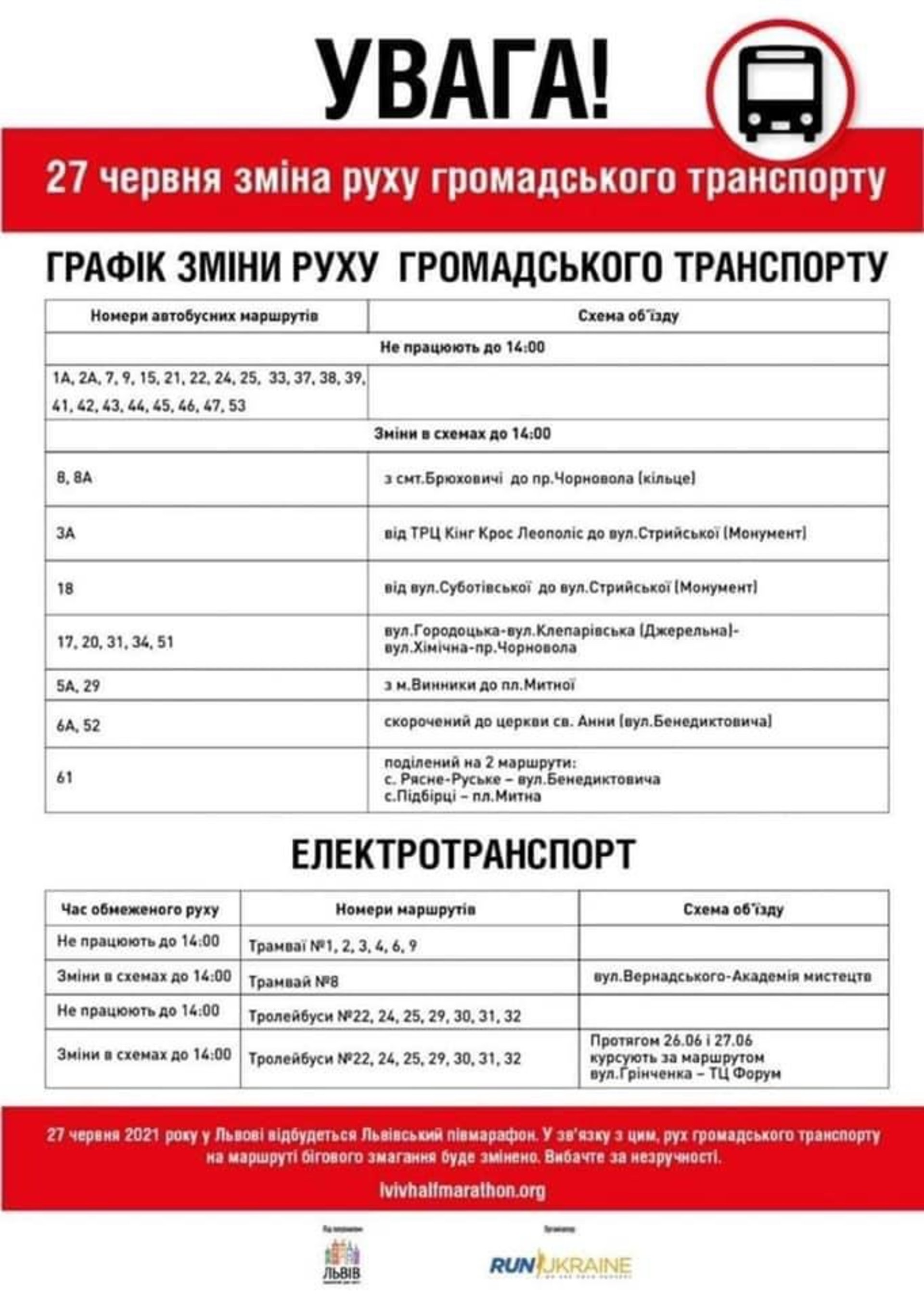 Центр Львова перекрили для проїзду