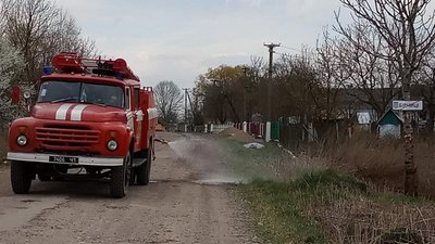 Як на Львівщині дезінфікують села (ФОТО)