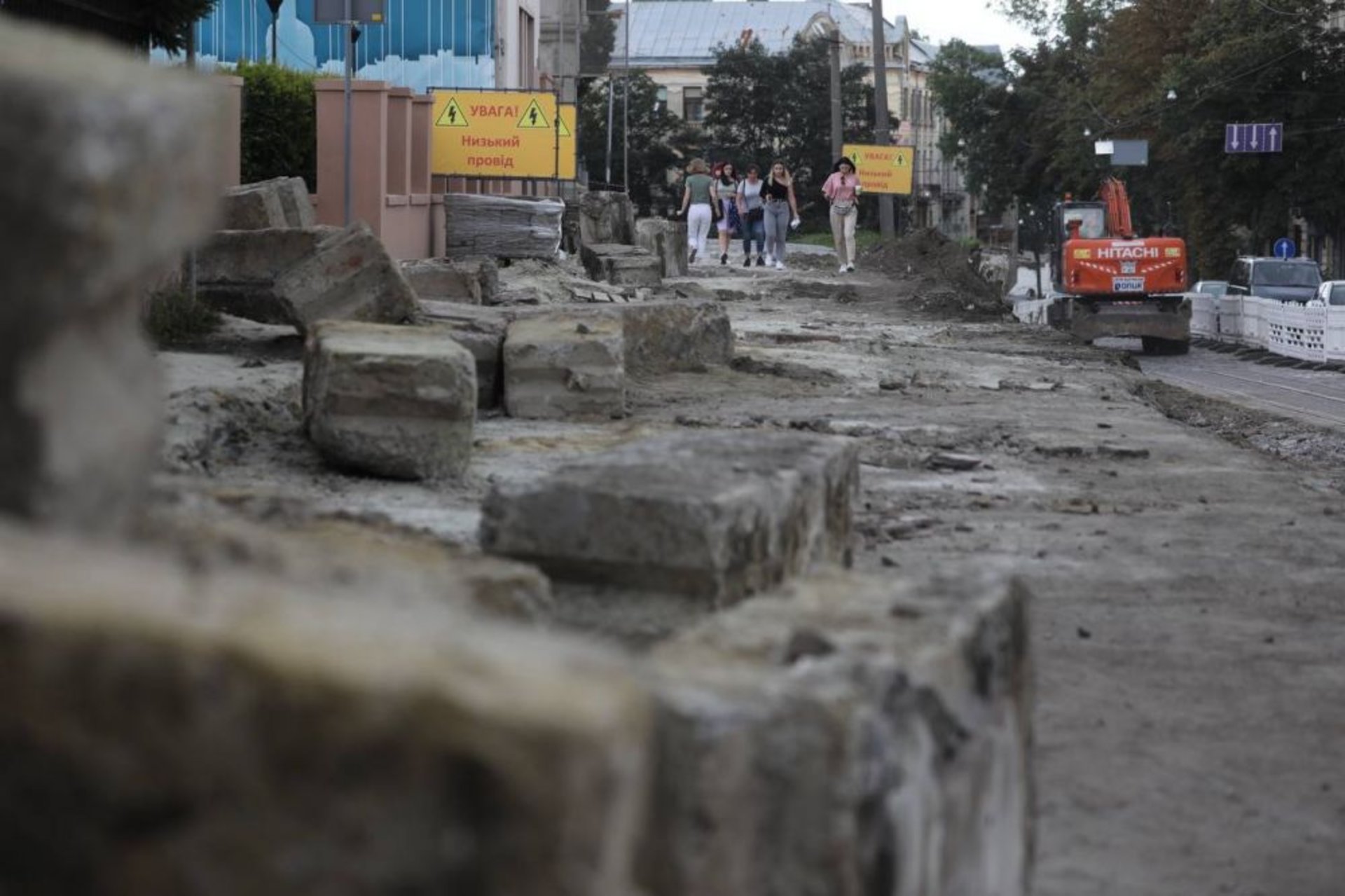 У Львові зрізали 40-річні ялинки біля Органного залу