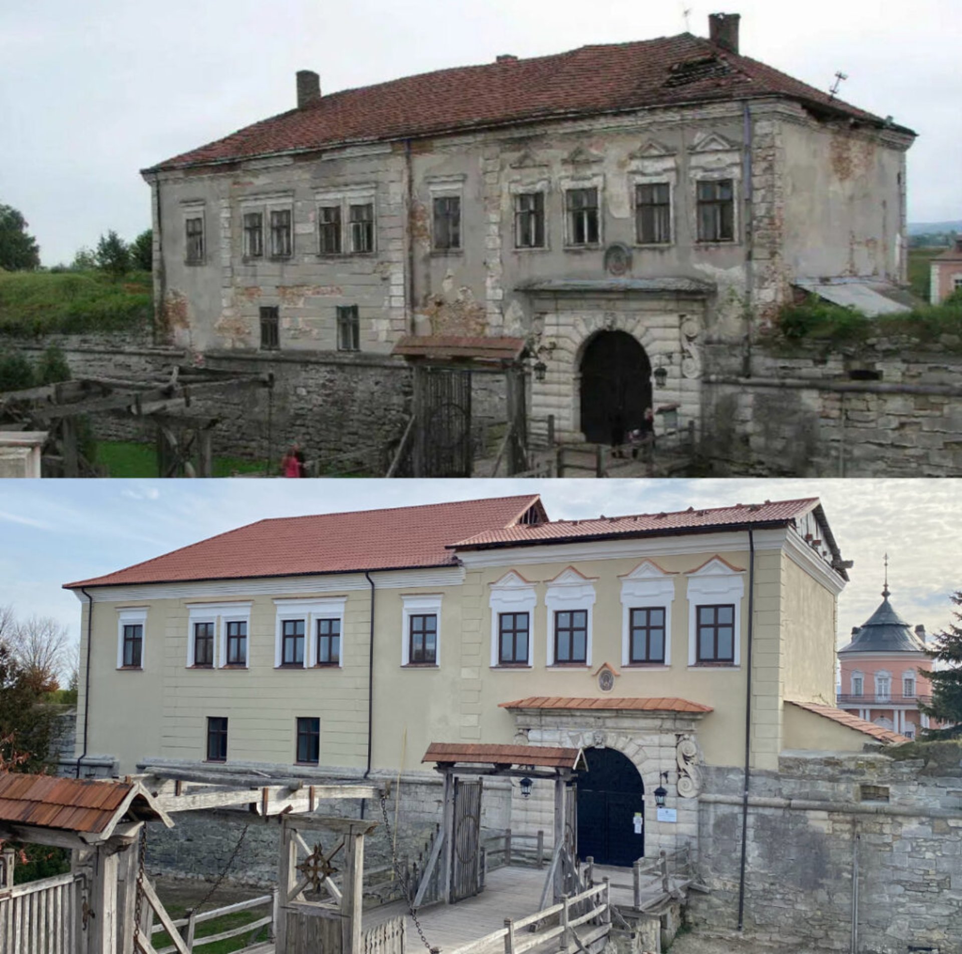 У Золочівському замку ліквідовано наслідки ракетного удару