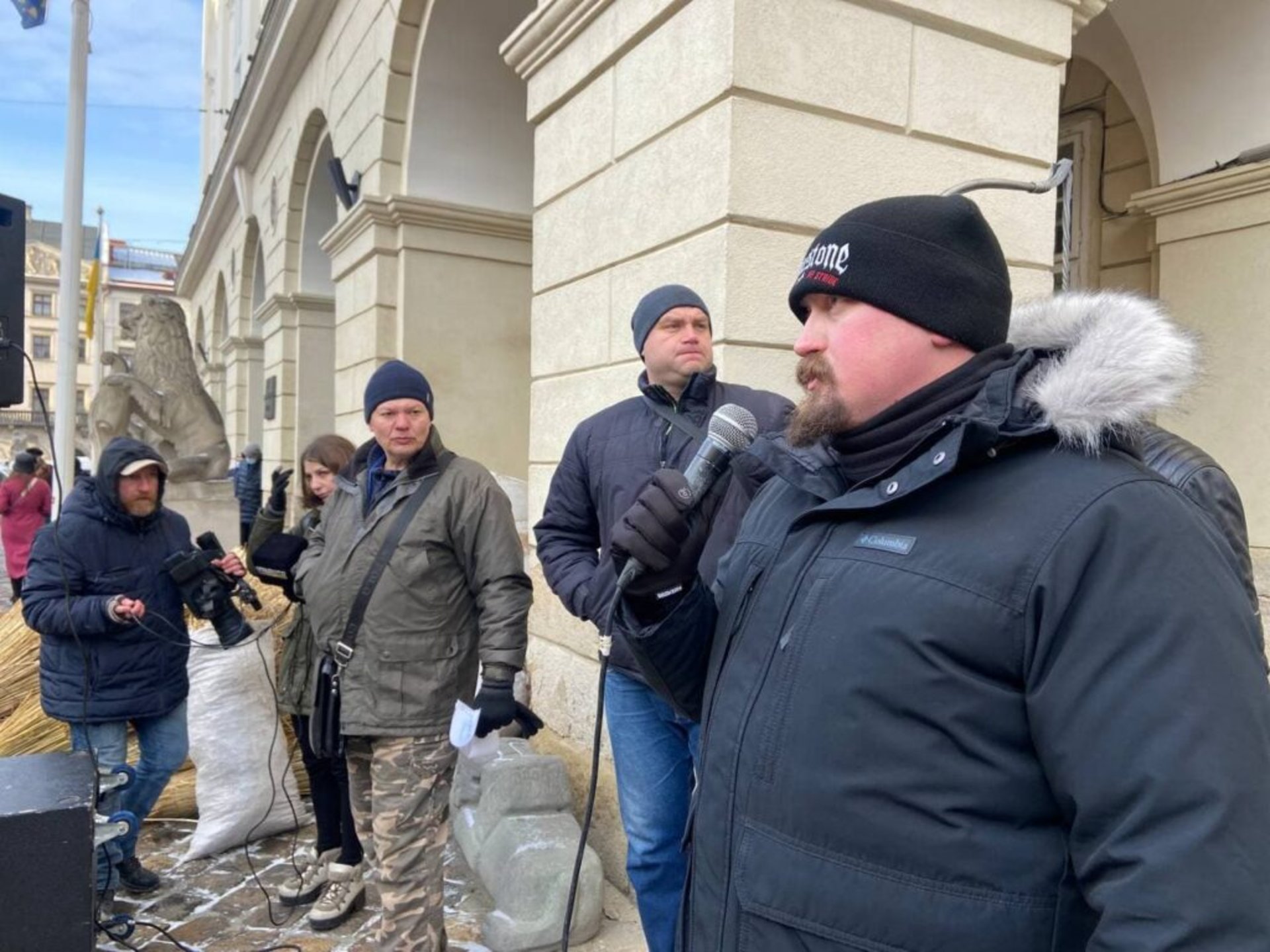 У Львові пікетували Садового, фото Нацкорпусу