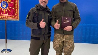 Військовослужбовець 103 окремої бригади Сил територіальної оборони Збройних Сил України, режисер Назар Павлик отримав премію імені Богдана Хмельницького