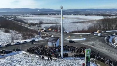 До Дня Соборності на Дрогобиччині утворили «живий ланцюг єднання»