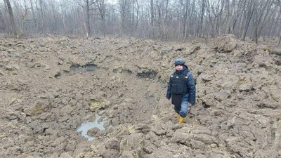 Козицький показав вирву, яка залишилась на Стрийщині