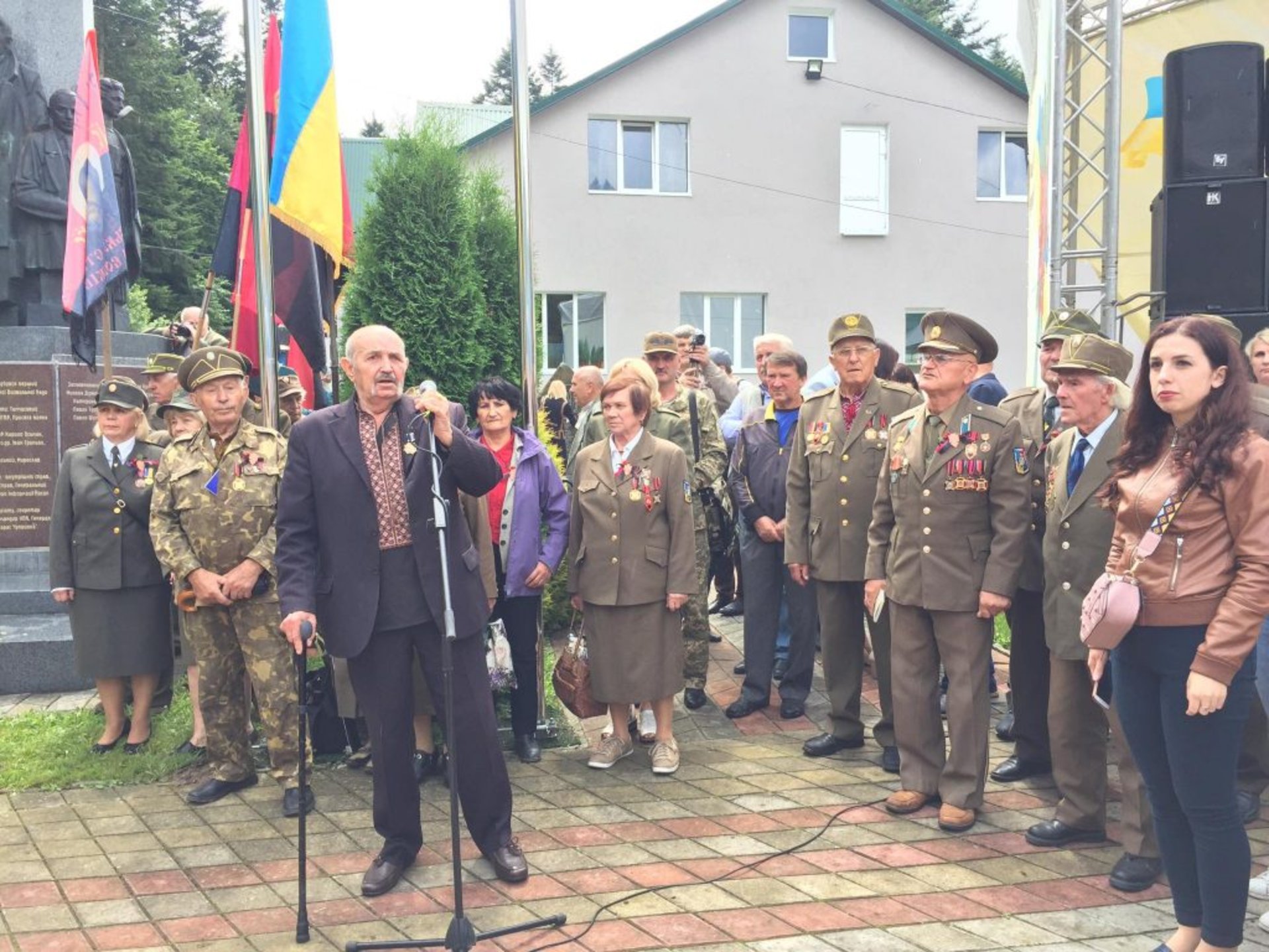 На Львівщині урочисто відзначили 75-у річницю створення Української Головної Визвольної Ради. Фото Юра Кенцало, Четверта студія