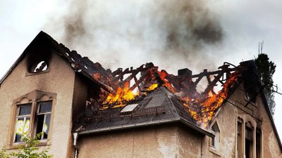 На Старосамбірщині вогнем знищено будівлю