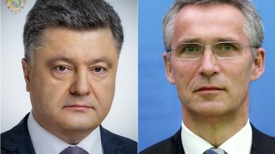 Порошенко і Столтенберг домовилися про термінове скликання надзвичайного засідання Комісії Україна-НАТО