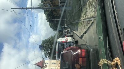 У Львові вулиця Сахарова погрузла у тягучках (ФОТО)