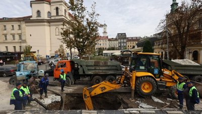 У Садового прорвало водопровід