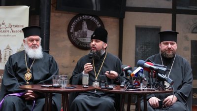 Епіфаній у Львові поділився міркуваннями про президентські вибори в Україні