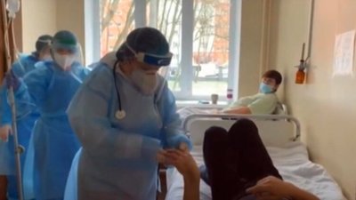 У Новояворівській лікарні рекордна кількість госпіталізованих з COVID-19 (ВІДЕО)