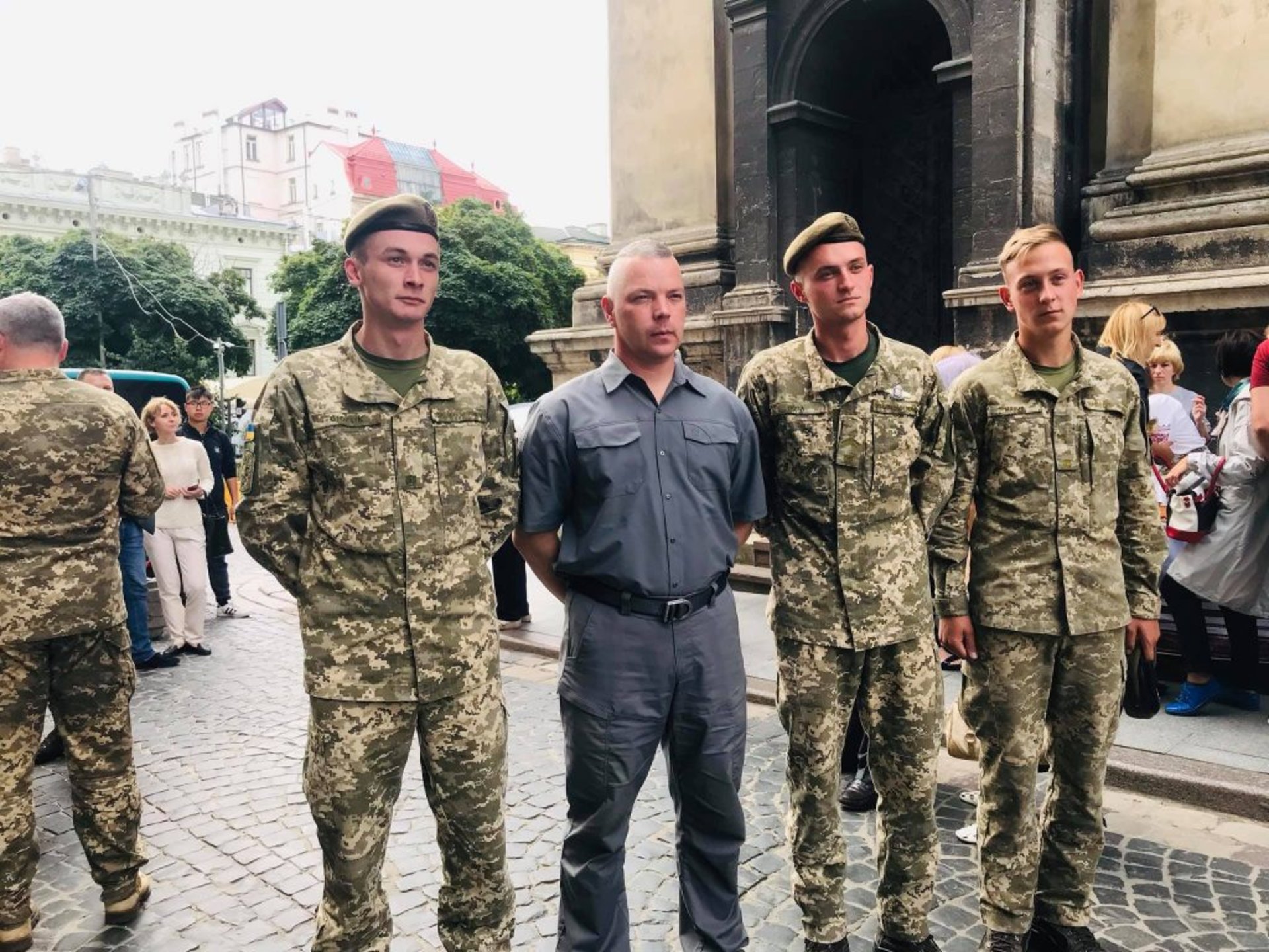 Генерал Михайло Забродський у Львові. Фото - Європейська Солідарність Львів