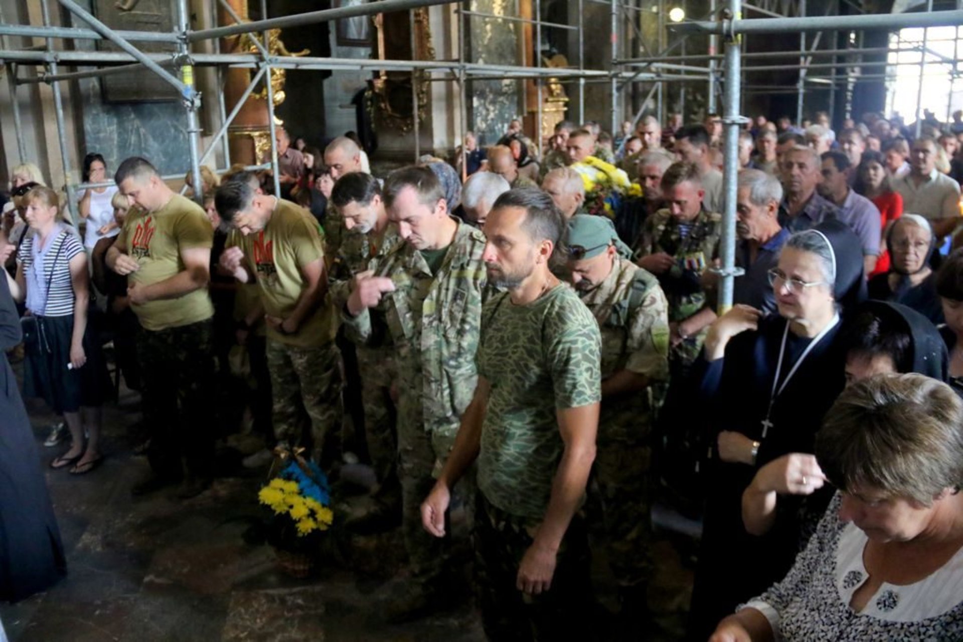 Прощання з бійцем Юрієм Довгаником, Львів, 04.06.18