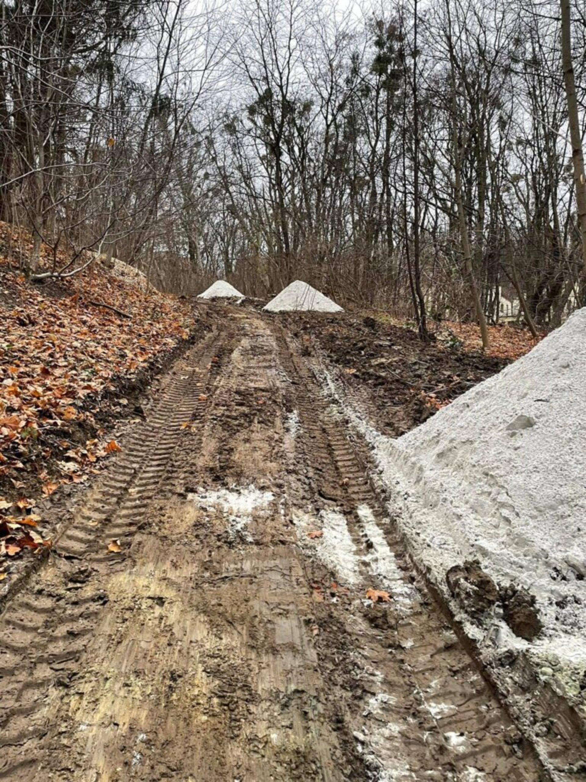 У Горіховому гаю почали облаштовувати доріжку