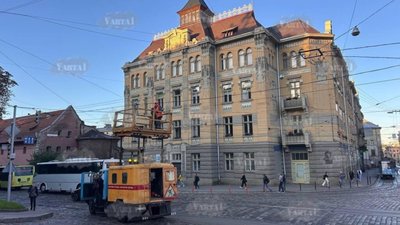 У центрі Львова не курсують трамваї