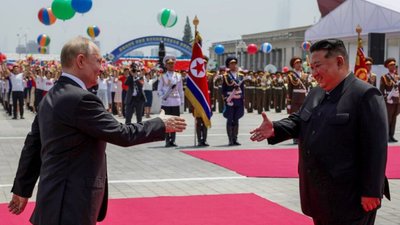 путін зустрівся з Кім Чен Ином у Пхеньяні