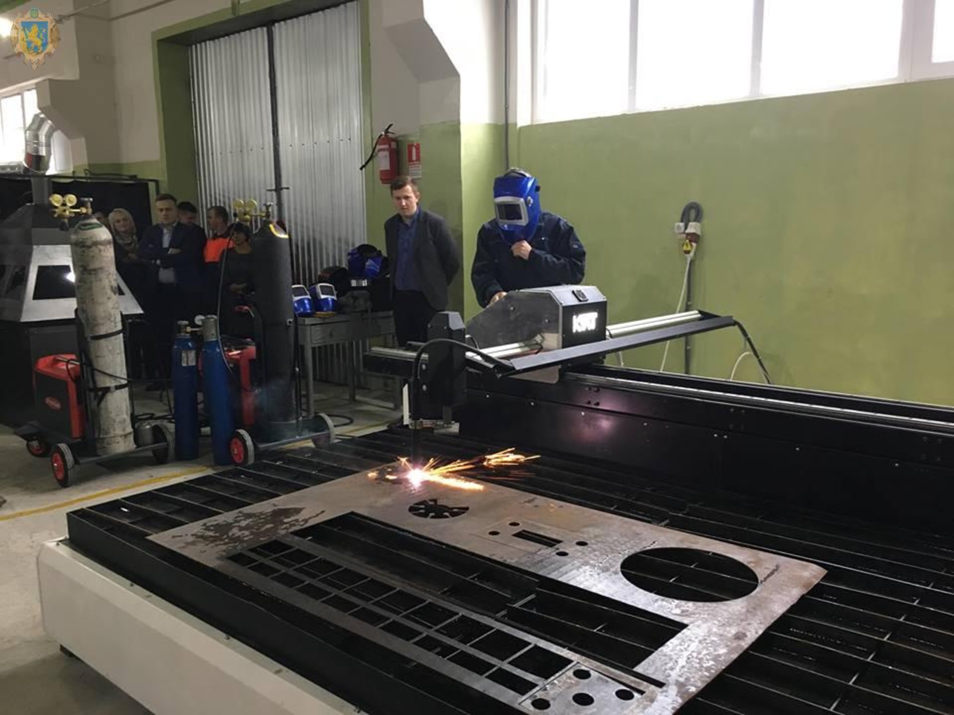 Лілія Гриневич ознайомилась із роботою навчально-практичного центру електрозварювання Міжрегіонального вищого професійного училища Львівщини