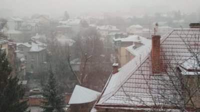 У Львові випав сніг (ФОТО, ВІДЕО)