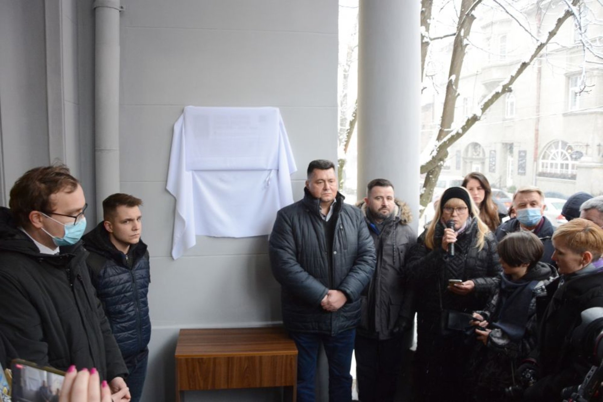 У Львові відкрили таблицю Герою України Тарасу Матвіїву