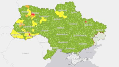 Луцьк став "помаранчевим", Тернопіль - "зеленим", а у "червону зону" потрапив Харків