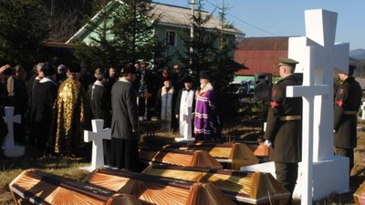 На Львівщині перепоховали вояків Першої світової війни