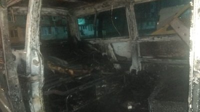 У Новояворівську згорів автомобіль (ФОТО)