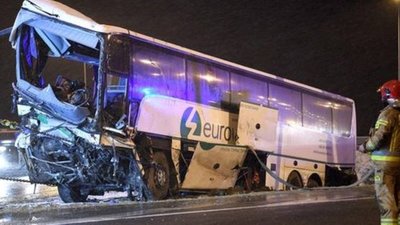 З’явилось відео смертельної ДТП з українцями у Польщі