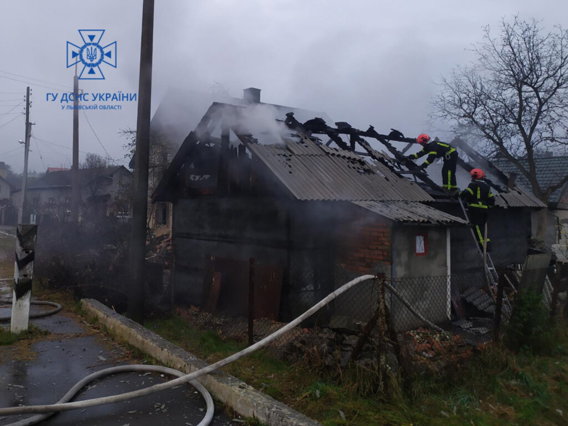 На Львівщині з пожежі врятували кролів та свиней