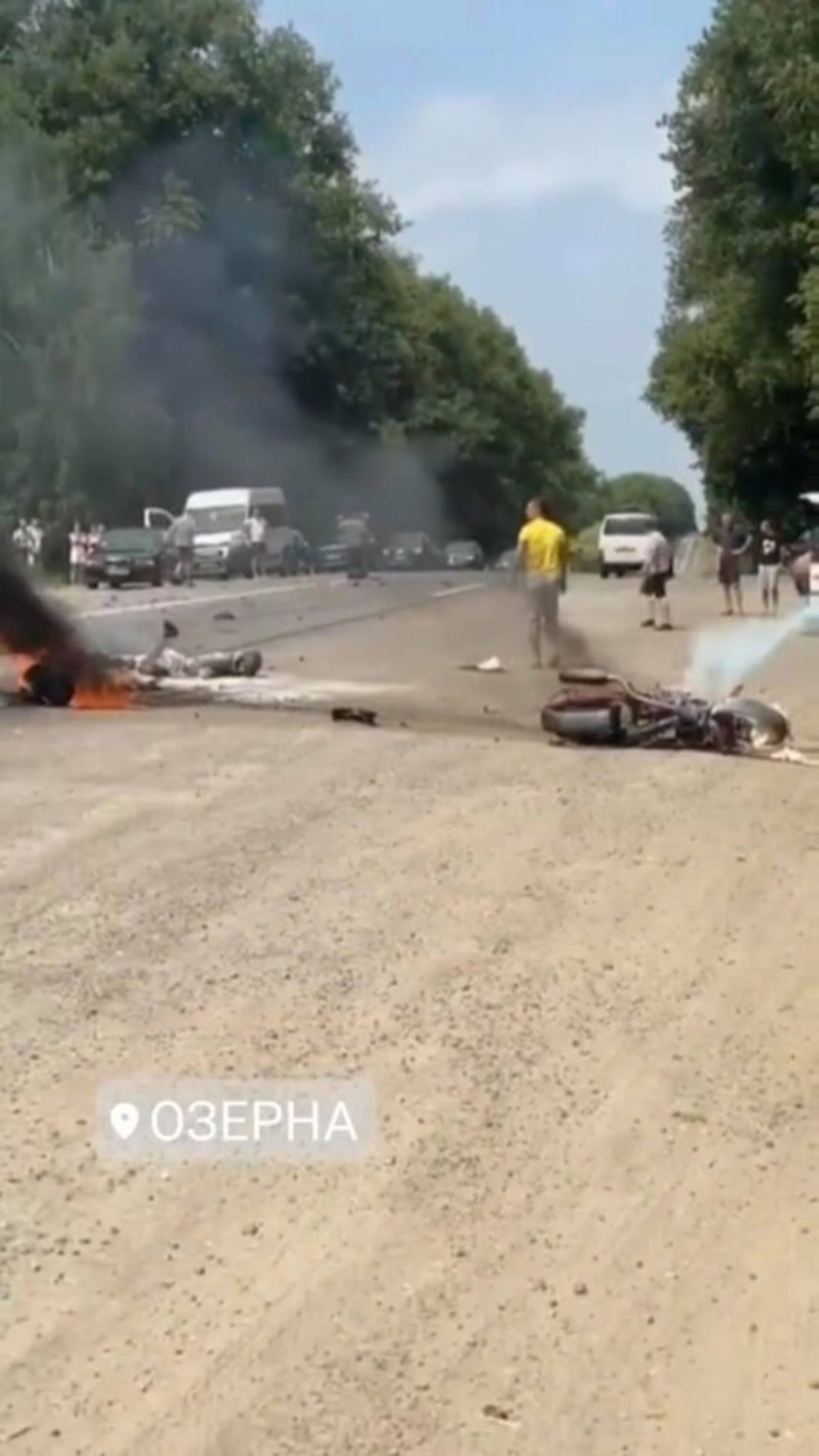 Аварія на Тернопільщині, скрін із відео