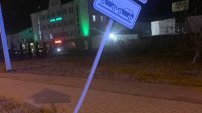 У Львові 29-річний пʼяний водій не розминувся із дорожнім знаком