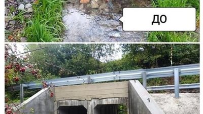 У селі Малі Грибовичі відремонтували міст