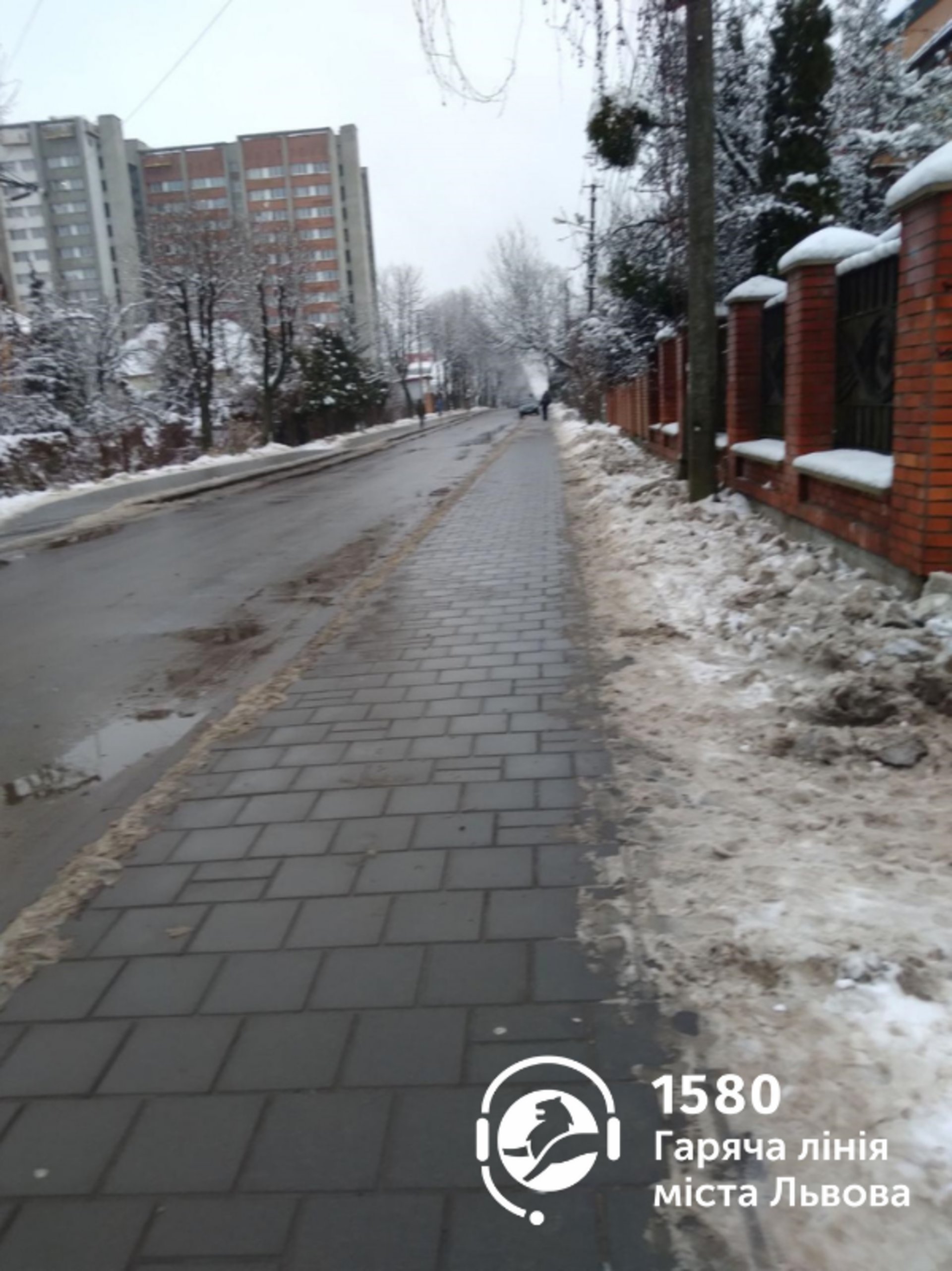 У Львові комунальники викидають сніг на дорогу