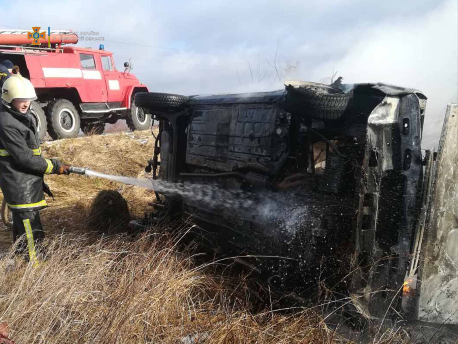 На Львівщині згорів автомобіль