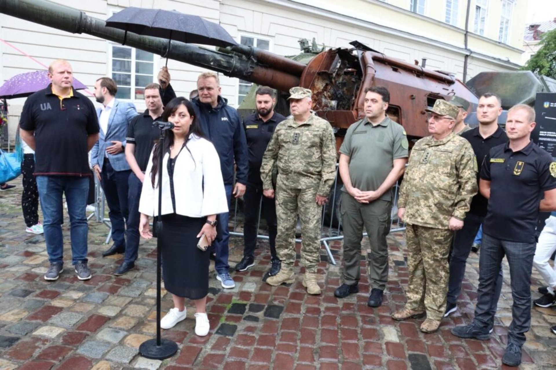 У центрі Львова відкрили виставку російської військової техніки, фото Павла Ткачука