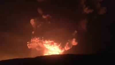 З'явилось відео виверження вулкану на Гаваях (ВІДЕО)