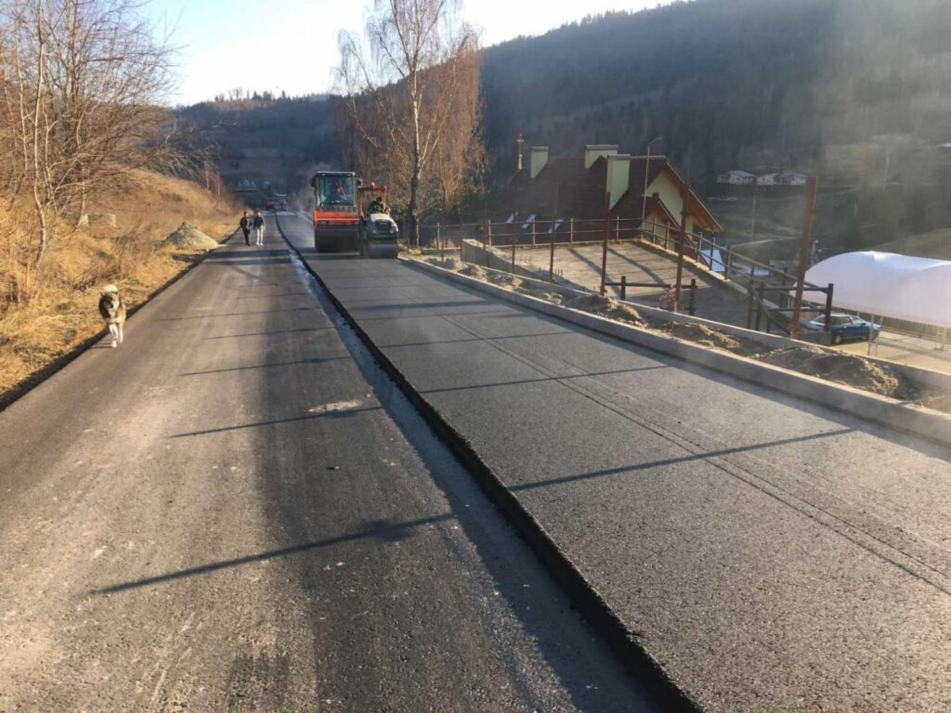 На Стрийщині завершують ремонт дороги Завадка - Козьова